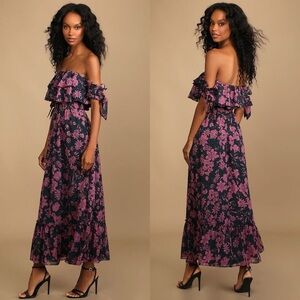 dazzled up champagne embroidered backless maxi dress La Femme Dress 32327 main image 1